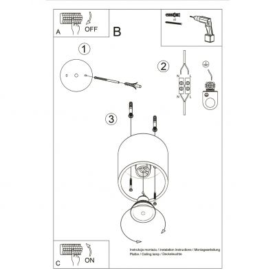 Plafon ORBIS 1 szary (SL.0018)